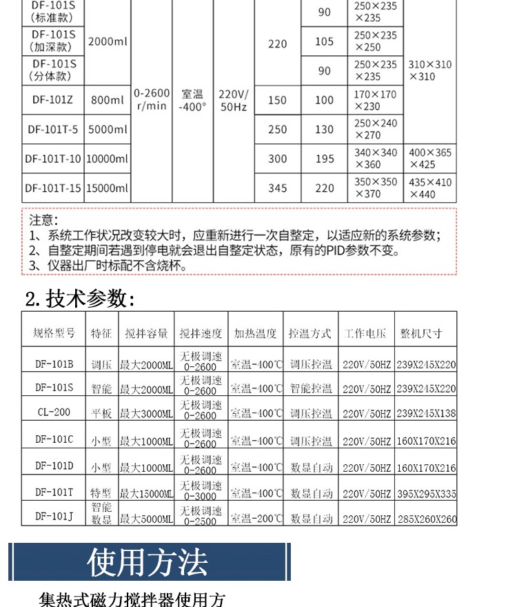 DF-101T10L集热式磁力搅拌器(图6)