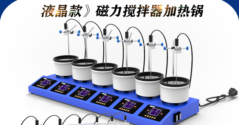 6工位 ZNCL-DG*1L智能数显磁力搅拌器(图1)